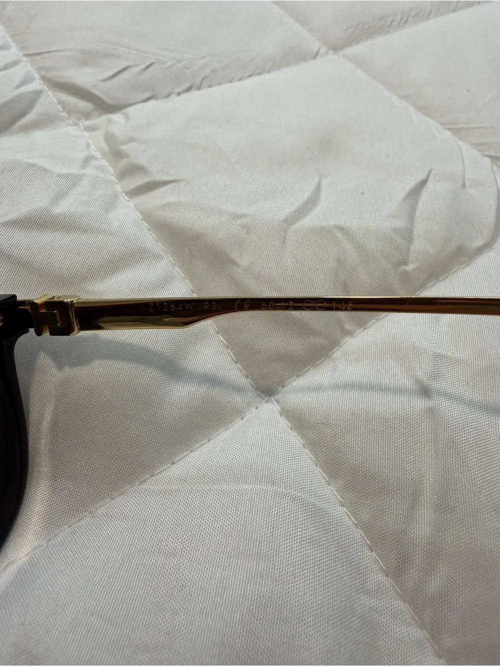 Louis Vuitton Black and Gold Aviator Sunglasses